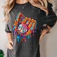 Baseball Drip Ice Cream Sprinkles Baseball Glove For Boys Women's Comfort Colors T-Shirt Pepper Baseball Drip Ice Cream Sprinkles Baseball Glove For Boys Women's Comfort Colors T-Shirt Pepper