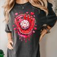 Baseball Drip Ice Cream Sprinkles Valentines Day Baseball Women's Comfort Colors T-Shirt Pepper