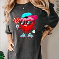 Baseball Drip Ice Cream Valentines Day Baseball Sport Boys Women's Comfort Colors T-Shirt Pepper
