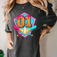Baseball Drip Jersey Number 1 For Players & 1th Birthday Women's Comfort Colors T-Shirt Pepper Baseball Drip Jersey Number 1 For Players & 1th Birthday Women's Comfort Colors T-Shirt Pepper