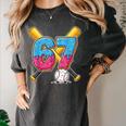 Baseball Drip Number 67 Player 67th Birthday Meme Gen Alpha Women's Comfort Colors T-Shirt Pepper Baseball Drip Number 67 Player 67th Birthday Meme Gen Alpha Women's Comfort Colors T-Shirt Pepper