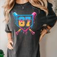 Baseball Drip Number 67 Player Or 67Th Birthday Women's Comfort Colors T-Shirt Pepper Baseball Drip Number 67 Player Or 67Th Birthday Women's Comfort Colors T-Shirt Pepper