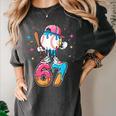 Baseball Drip Number 67 Six Seven Meme Ice Cream Dripping Women's Comfort Colors T-Shirt Pepper