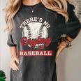 Baseball Game Day There Is No Crying In Baseball Women's Comfort Colors T-Shirt Pepper