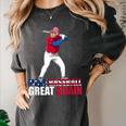 Make Baseball Great Again Donald Trump Baseball Women's Comfort Colors T-Shirt Pepper Make Baseball Great Again Donald Trump Baseball Women's Comfort Colors T-Shirt Pepper