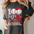 Baseball Happy 100 Days Of School Boy Girl Kid Teacher Women's Comfort Colors T-Shirt Pepper