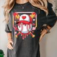Baseball Heart Valentines Day Baseball Ice Cream Drip Boys Women's Comfort Colors T-Shirt Pepper