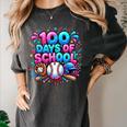Baseball Ice Cream Drip 100 Days Of School Student Teacher Women's Comfort Colors T-Shirt Pepper Baseball Ice Cream Drip 100 Days Of School Student Teacher Women's Comfort Colors T-Shirt Pepper