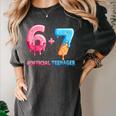Baseball Ice Cream Drip 67 Official Teenager 13th Birthday Women's Comfort Colors T-Shirt Pepper