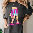 Baseball Ice Cream Drip Boys Glove Sprinkles Baseball Lover Women's Comfort Colors T-Shirt Pepper