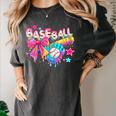 Baseball Ice Cream Drip Coquette Women Girls Mom Mama Women's Comfort Colors T-Shirt Pepper Baseball Ice Cream Drip Coquette Women Girls Mom Mama Women's Comfort Colors T-Shirt Pepper