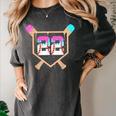Baseball Ice Cream Drip Number 22 Player 22nd Birthday Women's Comfort Colors T-Shirt Pepper Baseball Ice Cream Drip Number 22 Player 22nd Birthday Women's Comfort Colors T-Shirt Pepper