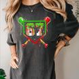 Baseball Ice Cream Drip Number 67 Player 6 7 Christmas Pjs Women's Comfort Colors T-Shirt Pepper Baseball Ice Cream Drip Number 67 Player 6 7 Christmas Pjs Women's Comfort Colors T-Shirt Pepper