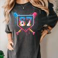 Baseball Ice Cream Drip Number 67 Player 67th Birthday 6 7 Women's Comfort Colors T-Shirt Pepper Baseball Ice Cream Drip Number 67 Player 67th Birthday 6 7 Women's Comfort Colors T-Shirt Pepper