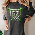 Baseball Ice Cream Drip Number 67 Player 67th Birthday Kids Women's Comfort Colors T-Shirt Pepper Baseball Ice Cream Drip Number 67 Player 67th Birthday Kids Women's Comfort Colors T-Shirt Pepper