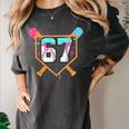 Baseball Ice Cream Drip Number 67 Player Six Seven Meme 6 7 Women's Comfort Colors T-Shirt Pepper Baseball Ice Cream Drip Number 67 Player Six Seven Meme 6 7 Women's Comfort Colors T-Shirt Pepper