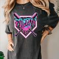 Baseball Ice Cream Drip Pitcher Filthy Women's Comfort Colors T-Shirt Pepper Baseball Ice Cream Drip Pitcher Filthy Women's Comfort Colors T-Shirt Pepper