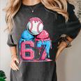 Baseball Ice Cream Drip Six Seven Gen Alpha Meme 67 Women's Comfort Colors T-Shirt Pepper
