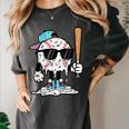 Baseball Ice Cream Drip Sports Boys Kids Youth Men Women's Comfort Colors T-Shirt Pepper