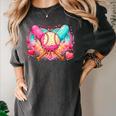 Baseball Ice Cream Drip Style Melt Ice Cream Youth Boys Women's Comfort Colors T-Shirt Pepper Baseball Ice Cream Drip Style Melt Ice Cream Youth Boys Women's Comfort Colors T-Shirt Pepper
