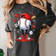 Baseball Ice Cream Drip Valentines Day Sports For Kids Boys Women's Comfort Colors T-Shirt Pepper Baseball Ice Cream Drip Valentines Day Sports For Kids Boys Women's Comfort Colors T-Shirt Pepper