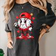 Baseball Ice Cream Valentine Dripping Game Day Men Boys Kids Women's Comfort Colors T-Shirt Pepper Baseball Ice Cream Valentine Dripping Game Day Men Boys Kids Women's Comfort Colors T-Shirt Pepper