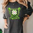 Baseball Icecream St Patrick's Day Lucky Charm Shamrock Drip Women's Comfort Colors T-Shirt Pepper Baseball Icecream St Patrick's Day Lucky Charm Shamrock Drip Women's Comfort Colors T-Shirt Pepper