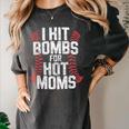 Baseball Joke Tee I Hit Bombs For Hot Moms Player Pitcher Women's Comfort Colors T-Shirt Pepper Baseball Joke Tee I Hit Bombs For Hot Moms Player Pitcher Women's Comfort Colors T-Shirt Pepper