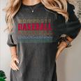 Baseball Layered Text Team Player Coach Youth Women's Comfort Colors T-Shirt Pepper