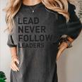 Baseball Lead Never Follow Leaders Team Captain Leadership Premium Tri-Blend Women's Comfort Colors T-Shirt Pepper
