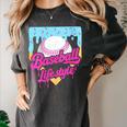 Baseball Life Lifestyle Home Plate Ice Cream Drip Men Boys Women's Comfort Colors T-Shirt Pepper