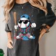 Baseball Lifestyle Apparel Youth Baseball Ice Cream Drip Women's Comfort Colors T-Shirt Pepper Baseball Lifestyle Apparel Youth Baseball Ice Cream Drip Women's Comfort Colors T-Shirt Pepper