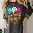Baseball Lifestyle Baseball Drip Icecream Women's Comfort Colors T-Shirt Pepper Baseball Lifestyle Baseball Drip Icecream Women's Comfort Colors T-Shirt Pepper