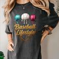 Baseball Lifestyle Drip Women's Comfort Colors T-Shirt Pepper Baseball Lifestyle Drip Women's Comfort Colors T-Shirt Pepper