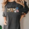 Baseball Mama Leopard Baseball Mom Mother's Day Women's Comfort Colors T-Shirt Pepper