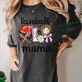 Baseball Mama Baseball Mom Cute T-Ball Mom Ballpark Mom Women's Comfort Colors T-Shirt Pepper