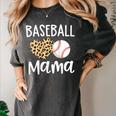 Baseball Mama For Baseball Mom Leopard Game Day Women's Comfort Colors T-Shirt Pepper