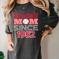 Baseball Mom Since 1982 Women's Comfort Colors T-Shirt Pepper Baseball Mom Since 1982 Women's Comfort Colors T-Shirt Pepper