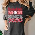 Baseball Mom Since 2000 Women's Comfort Colors T-Shirt Pepper