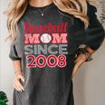 Baseball Mom Since 2008 Women's Comfort Colors T-Shirt Pepper Baseball Mom Since 2008 Women's Comfort Colors T-Shirt Pepper