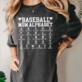 Baseball Mom Alphabet Mommy Mother's Day Motivational Saying Women's Comfort Colors T-Shirt Pepper Baseball Mom Alphabet Mommy Mother's Day Motivational Saying Women's Comfort Colors T-Shirt Pepper