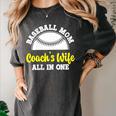 Baseball Mom Coach's Wife All In One Sports Player Coach Women's Comfort Colors T-Shirt Pepper Baseball Mom Coach's Wife All In One Sports Player Coach Women's Comfort Colors T-Shirt Pepper