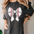Baseball Mom Coquette Bow Mother's Day Baseball Mom Tees Women's Comfort Colors T-Shirt Pepper Baseball Mom Coquette Bow Mother's Day Baseball Mom Tees Women's Comfort Colors T-Shirt Pepper