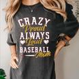 Baseball Mom Crazy Proud Always Loud Mother's Day Premium Women's Comfort Colors T-Shirt Pepper