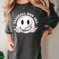 Baseball Mom Era Ball Mom Smile Face Groovy Mother's Day Women's Comfort Colors T-Shirt Pepper Baseball Mom Era Ball Mom Smile Face Groovy Mother's Day Women's Comfort Colors T-Shirt Pepper