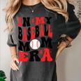 In My Baseball Mom Era Groovy Mom Women's Comfort Colors T-Shirt Pepper