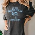 In My Baseball Mom Era Retro Game Day Mama Groovy Season Women's Comfort Colors T-Shirt Pepper