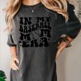 In My Baseball Mom Era Retro Groovy Sports Parent Women's Comfort Colors T-Shirt Pepper