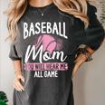 Baseball Mom Baseball Gloves Bat Baseball Player Women's Comfort Colors T-Shirt Pepper