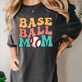 Baseball Mom Groovy Baseball Mom Women's Comfort Colors T-Shirt Pepper
